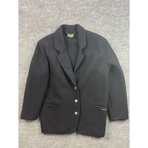 Geiger Collections Wool Blazer Womens 40 Black Boiled Wool Austrian Jacket
